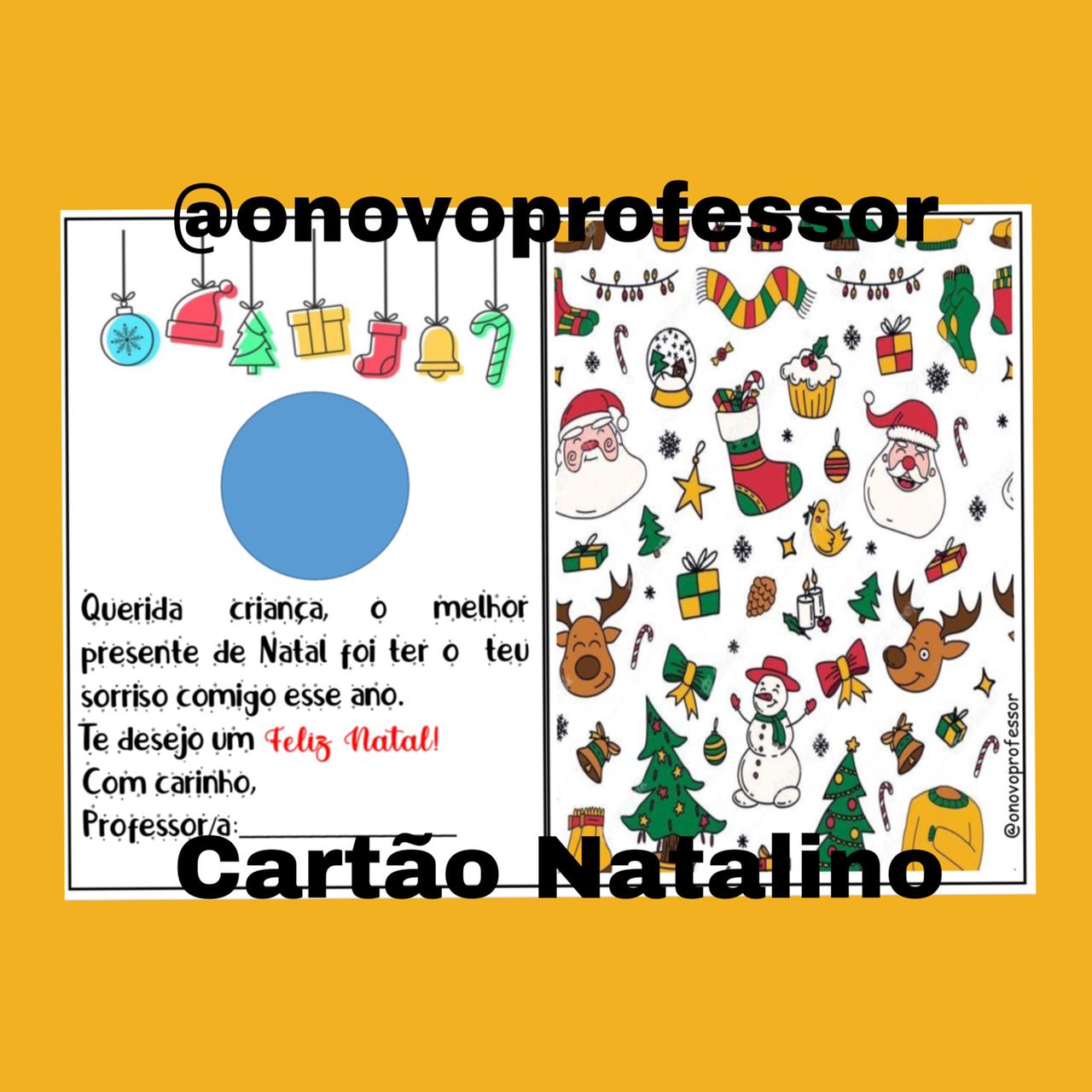 Cartão de Natal - Confete doce - O novo Professor - Leonel Barbosa!