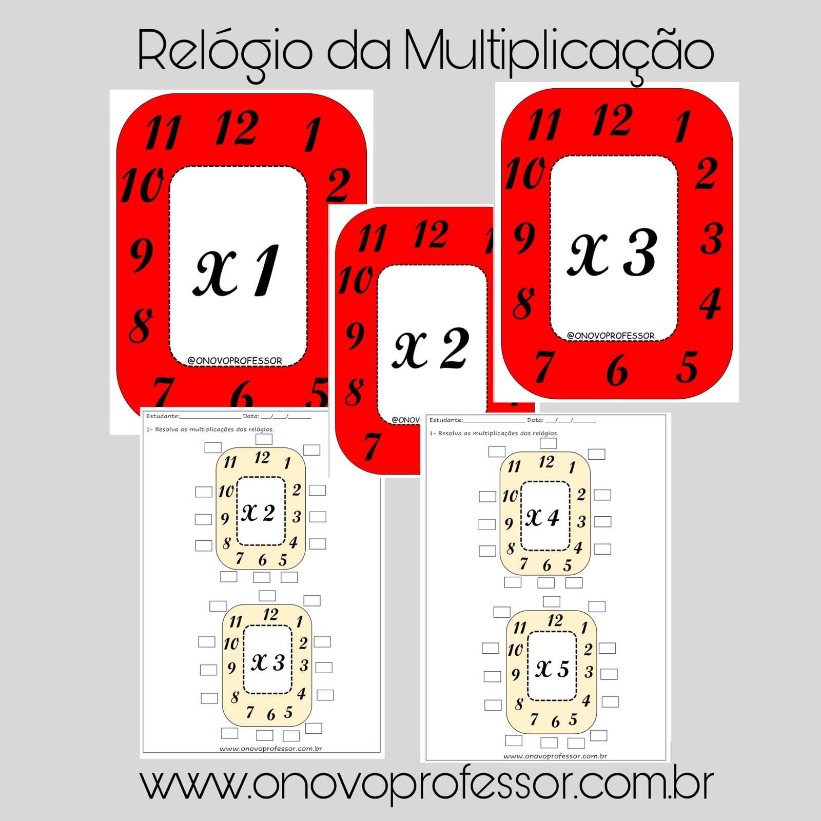 30 Relógios da multiplicação – Val Interativa