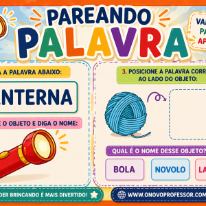 POSICIONE O OBJETO E PAREANDO PALAVRA