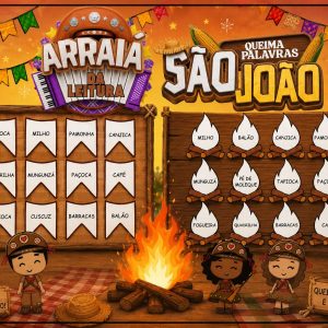 ATIVIDADES JUNINAS – ARRAIÁ DA LEITURA E QUEIMA PALAVRA 