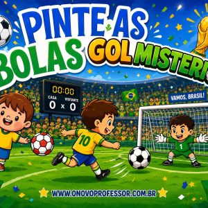 KIT COPA DO MUNDO – PINTE AS BOLAS E GOL MISTERIOSO