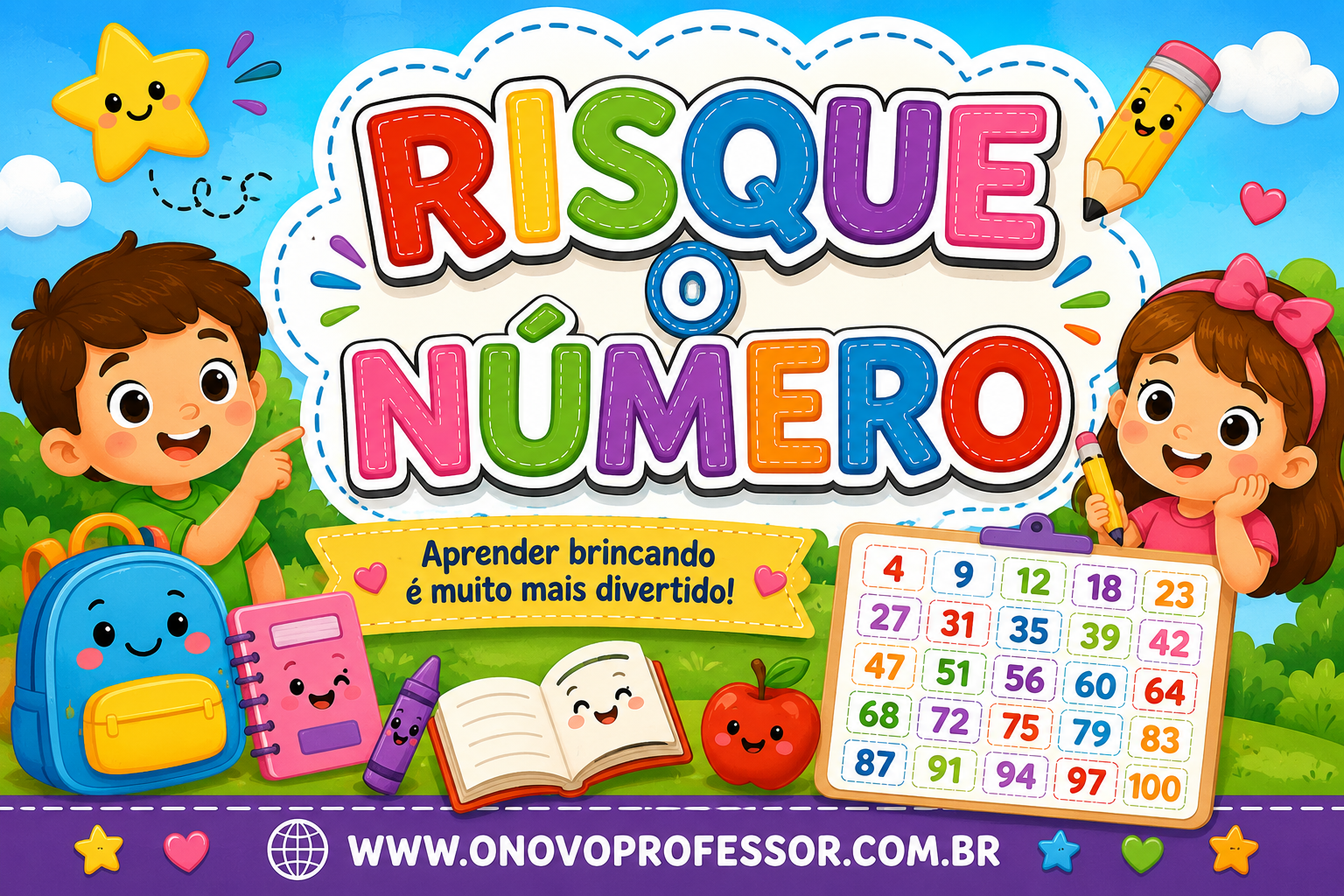 RISQUE O NÚMERO – APRENDER BRINCANDO COM AS OPERAÇÕES MATEMÁTICAS