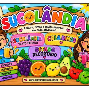 KIT:COLA RIMAS, DITADO RECORTADO E SUCOLÂNDIA
